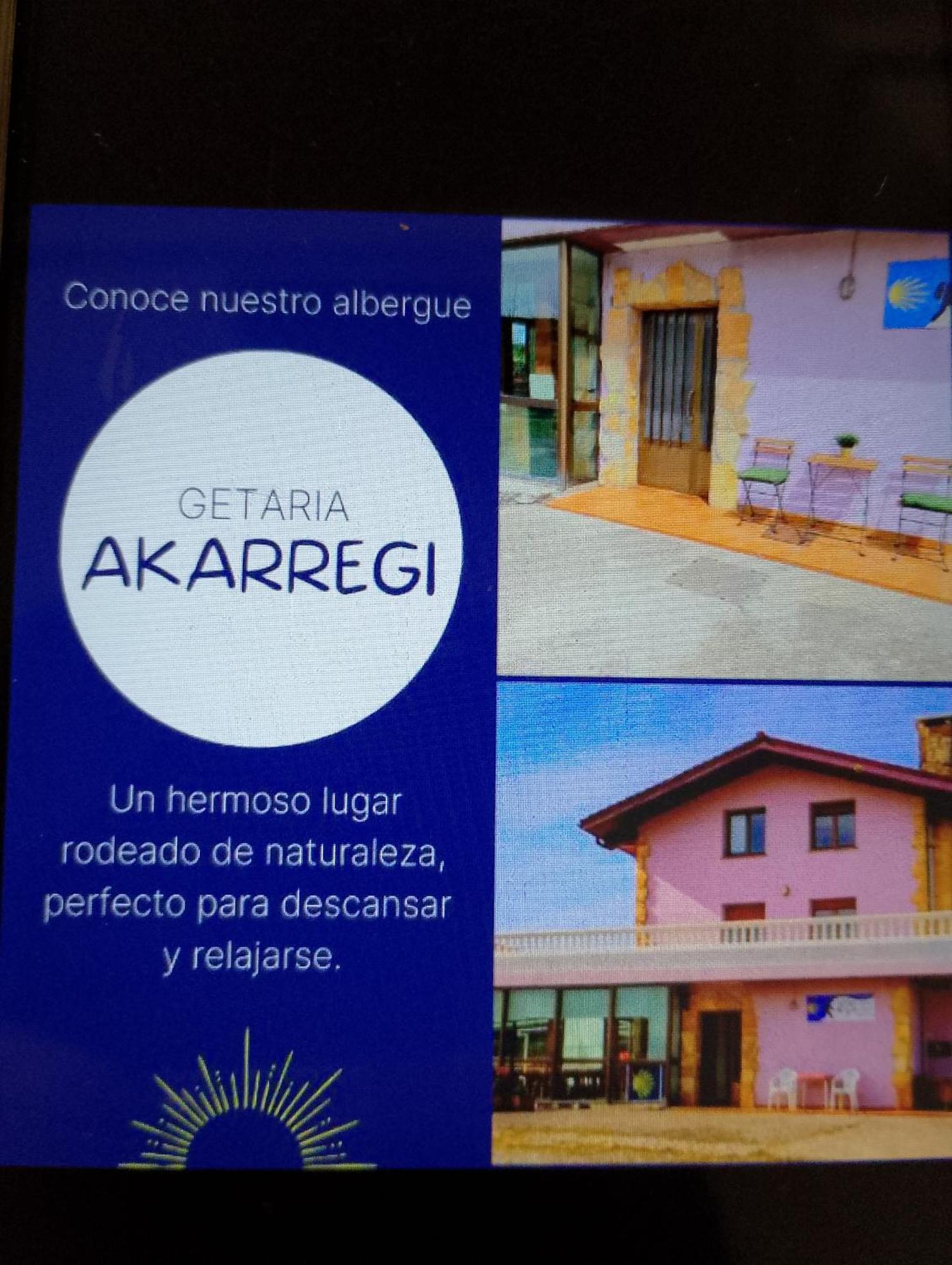 Akarregi-Kanpaia Albergue De Peregrinos Гетария Екстериор снимка